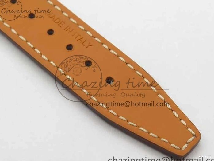 MIROTIME 0510 Attractive Portofino 37mm SS V7F 1:1 Best Edition Gray Dial Diamonds Bezel on Gray Leather Strap A 7091